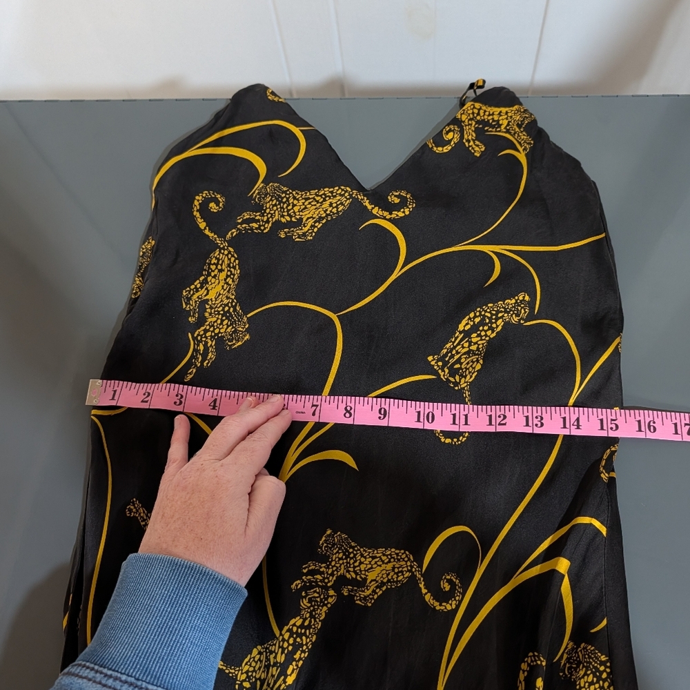 L'AGENCE Jodie Tiger Print Silk Slip Dress - Picture 14 of 16